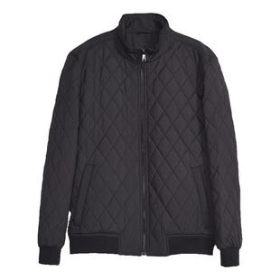 伦敦雾秋冬轻薄棉服夹棉立领方格短款商务休闲防寒保暖夹克外套男