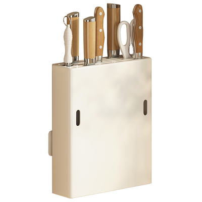 厨房菜刀架壁挂式置物架免打孔筷子菜板刀具收纳架砧板架一体架子