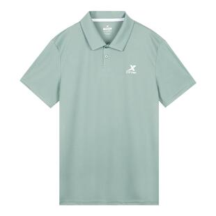 特步冰丝polo衫男夏季速干透气翻领T恤2026新款短袖休闲运动上衣