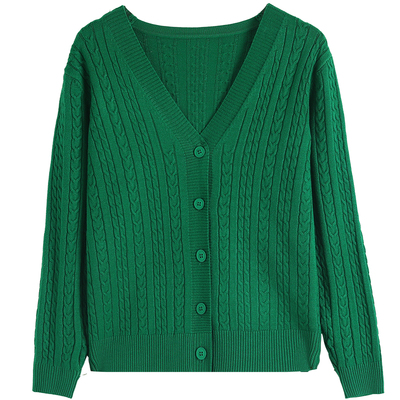 恒源祥100%纯羊毛衫中年妈妈开衫