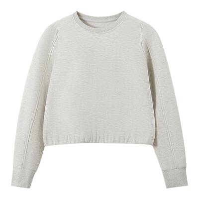 bbfer本依凡秋款卫衣女宽松长袖圆领百搭显瘦无帽卫衣STSWY0190