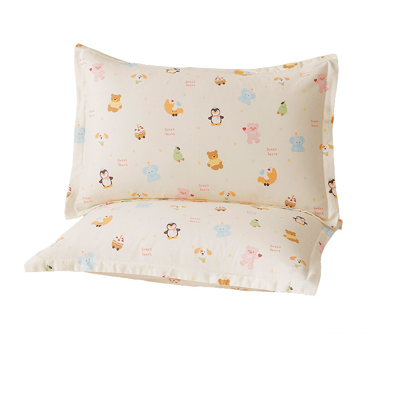 可爱卡通儿童小枕套纯棉30x50宝宝枕头套一对装40x60cm枕芯内胆套
