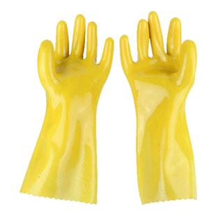 千禧龙全浸塑手套橡胶防水防油耐酸碱工业磨砂防滑劳保手套