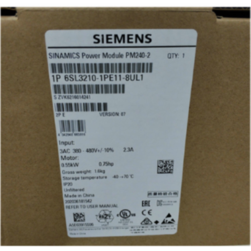 议价西门子G120功率模块6SL3210-1PE11-8AL1SINAMI变频器0.37KW P