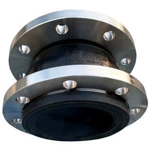 kxt型304不锈钢法兰橡胶软接头管道避震喉耐酸碱耐高温橡胶软连接