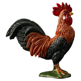 童德十二生肖模型儿童仿真实心动物玩具鼠牛虎兔龙蛇马羊猴鸡狗猪