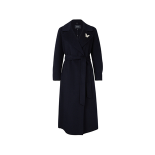 【100山羊绒】Koradior珂莱蒂尔商场同款2025冬气质双面呢大衣女