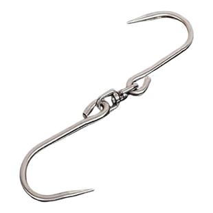 腊肉挂钩S型不锈钢晾晒猪肉钩子烤鸭香肠专用实心加粗大号尖头S勾