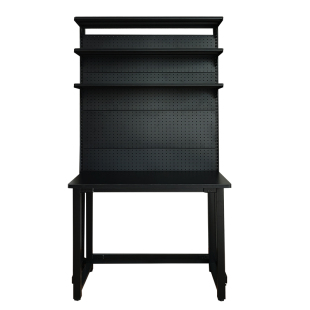 小吾洞洞板电脑桌小户型书桌学生家用小型黑色书桌书架组合一体桌