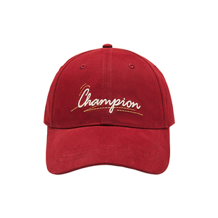 Champion冠军鸭舌帽26春季新款女红色棒球帽男复古运动帽跑步帽子