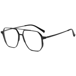 男士近视眼镜超轻铝镁双梁套镜大脸大号加宽全框内宽170mm不夹脸