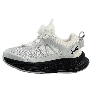 jeep洋气女童运动鞋夏季2026新款网面透气儿童薄款户外炸街老爹鞋