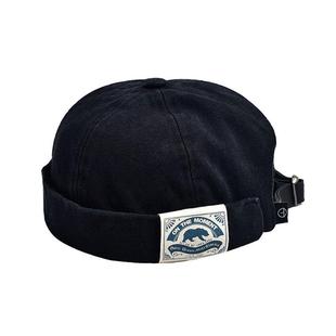 无檐圆顶瓜皮帽女日系男嘻哈雅痞地主帽女潮复古针织纯色文艺潮牌