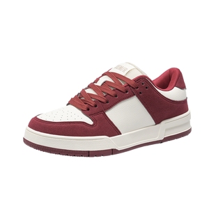 Semir男鞋红色板鞋男2026春季新款潮鞋百搭小众运动休闲鞋子男款