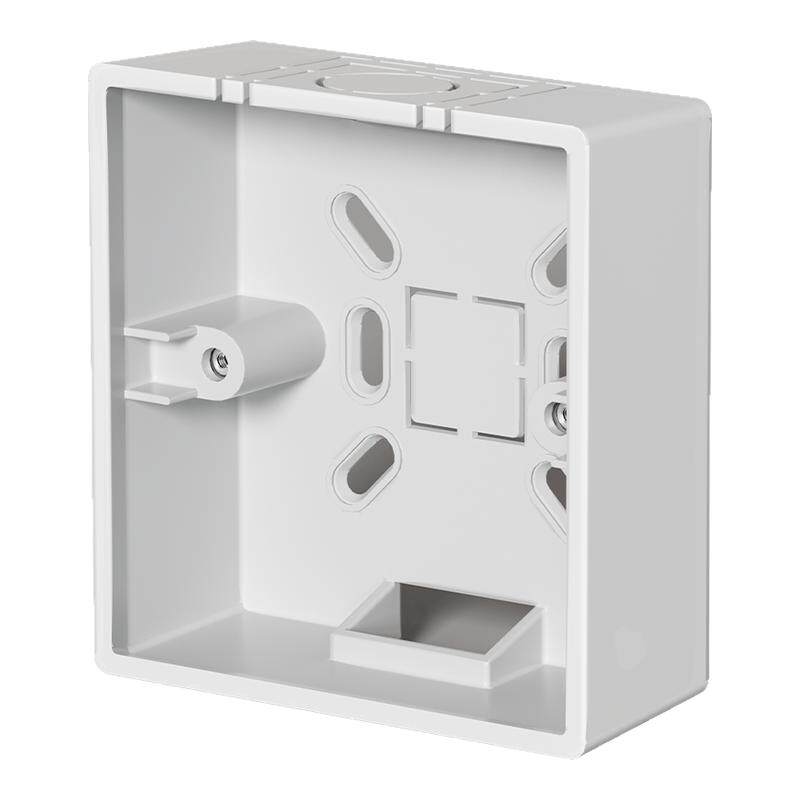 国际电工86型明装底盒pvc开关盒明线盒预埋盒插座盒明盒86mm*90mm