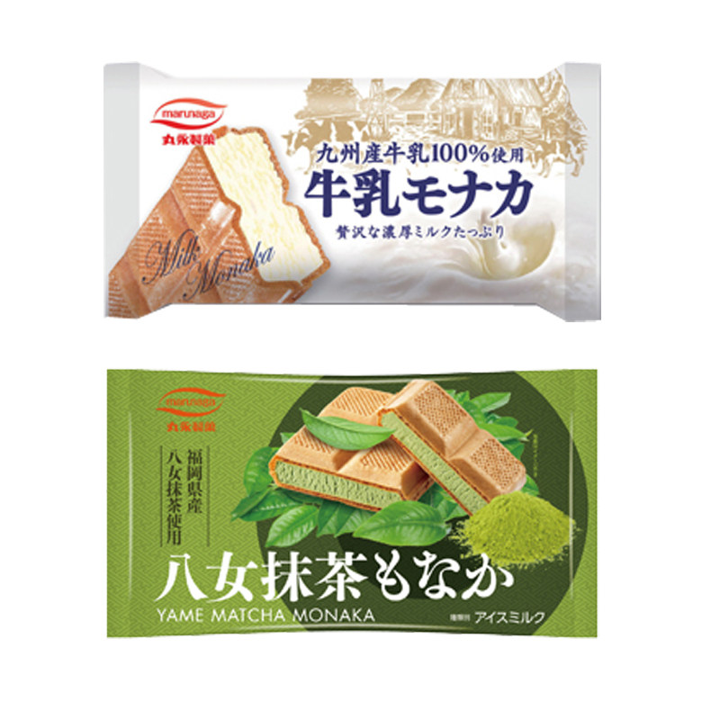 丸永日本进口威化抹茶冰激凌