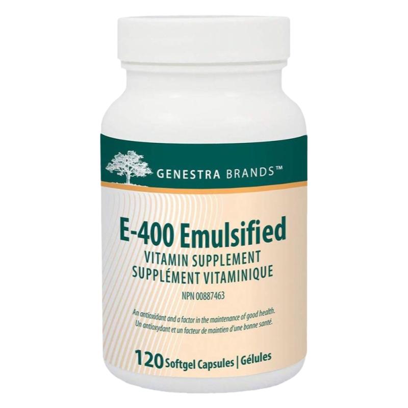 加拿大 Genestra E-400 Emulsified 乳化维生素E胶囊 120粒