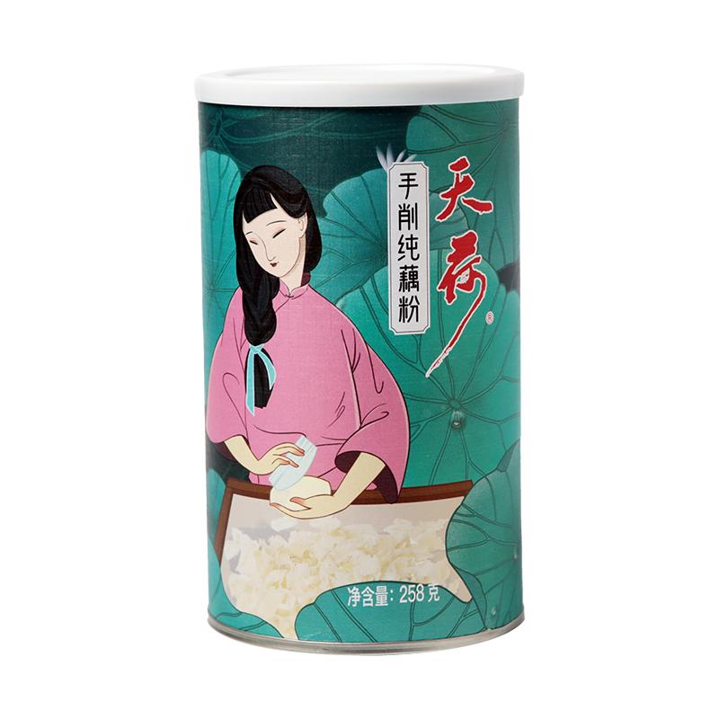 天荷纯藕粉杭州鹅毛雪片手削藕粉