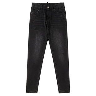 CNC男装奥莱品牌图案压花牛仔裤男春夏新款轻奢基础百搭水洗长裤