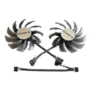GIGABYTE技嘉 RX6400 6500XT EAGLE 猎鹰 显卡风扇 正逆转双风扇