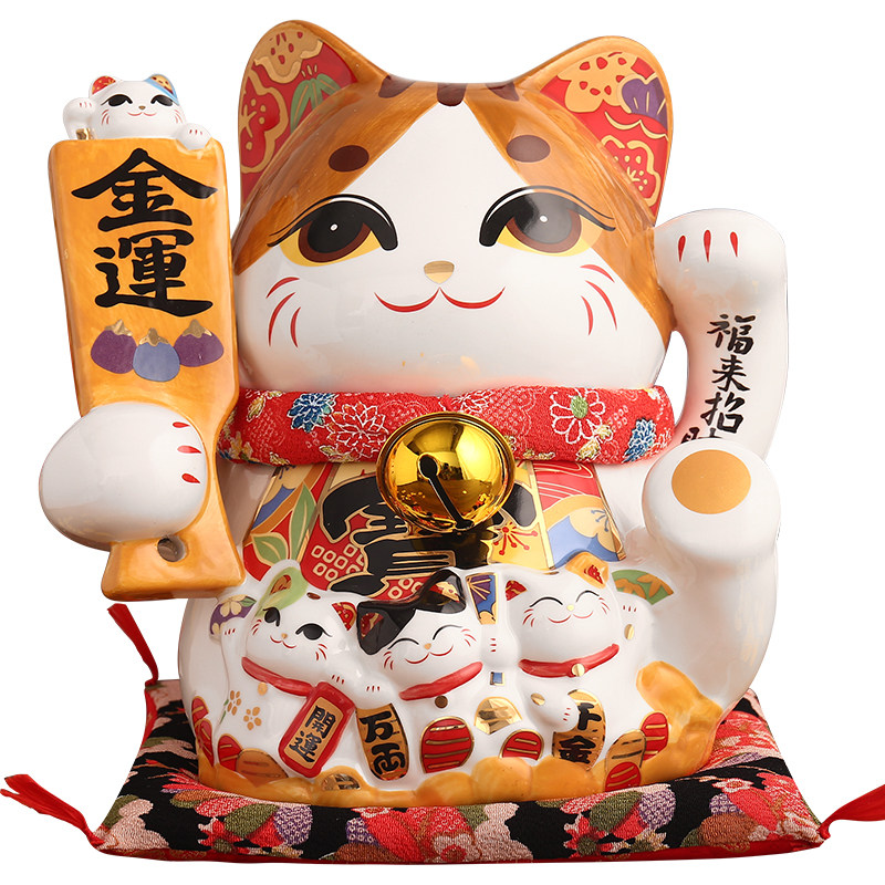 日本正品储蓄罐家居客厅招财猫