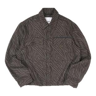 【授权现货】OAMC 25FW意大利产 轻熟雅痞风羊毛提花斑纹夹克外套