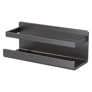 厨房磁吸冰箱置物架外侧面侧收纳抹布纸巾架挂钩保鲜膜调料挂架