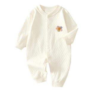 新生婴儿衣服婴儿连体衣纯棉a类春秋款初生宝宝秋冬季哈衣爬服