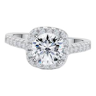 配证书假一赔十 925六爪莫桑石仿真求婚钻戒指女情侣戒指生日礼物