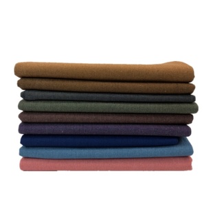 彩色牛仔布料无弹服装设计外套裤子加厚款面料纯涤棉高档牛仔裙子