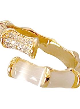 竹节戒指小众时尚个性指环