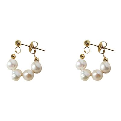 巴洛克淡水珍珠2022新款耳环耳钉