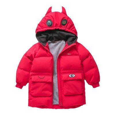 巴拉乐贝加厚中长款儿童羽绒服