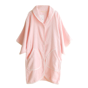 airkaol浅野毛巾料浴袍浴巾式睡袍浴衣睡衣纯棉吸汗透气日本进口