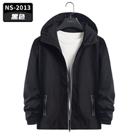 Светоотражающий черный плащ с молнией с капюшоном подходит для мужчин и женщин