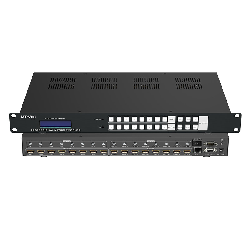 迈拓维矩8K矩阵切换器HDMI8进8出