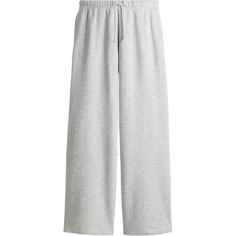 HM女装裤子2025新款瑜伽裤健身宽松阔腿运动长裤慢跑裤1199249