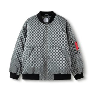 巴拉巴拉男童羽绒服中大童保暖外套2024冬装新款儿童棒球服上衣潮