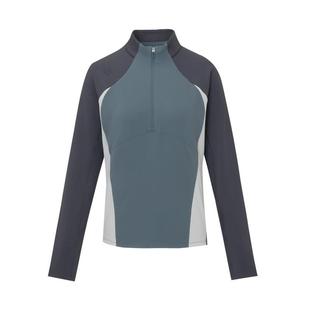 DESCENTE迪桑特WOMEN’S TRAINING系列女士磨毛半拉链长袖针织衫