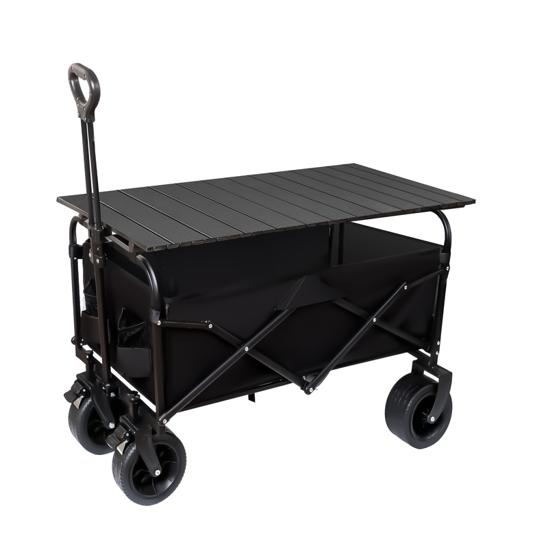 户外露营车折叠手推车营地野餐车大号儿童可躺家用便捷快递小推车