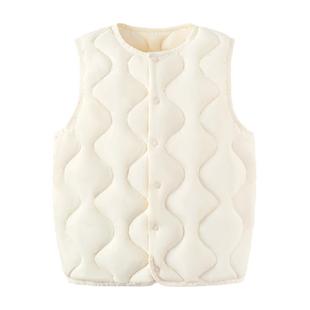 babylove旗下junejunior儿童羽绒马甲冬季外穿三防保暖鸭绒背心