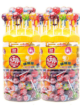 雅客天天棒儿童水果味奶酪棒棒棒糖批发桶装糖果散装喜糖零食