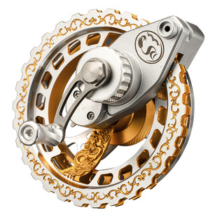 戴氏VIP谷麦轮珍藏版达波倍数防炸线谷麦钓专用手拨风火轮前打轮