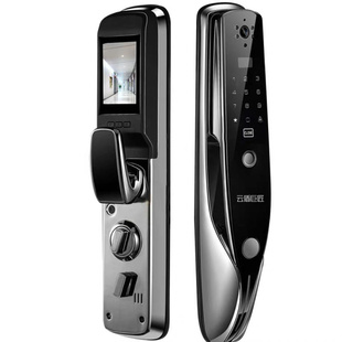 龙猫系列全自动智能门锁家用远程可视猫眼入户门通用电子锁包安装