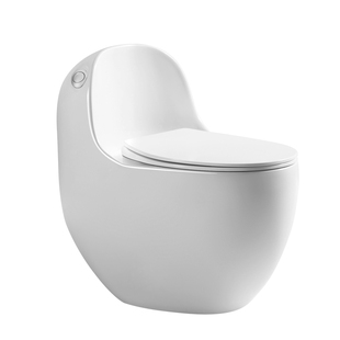 SOOS *小鲸鱼*马桶家用坐厕虹吸式小户型350mm坑距鸡蛋黑色坐便器