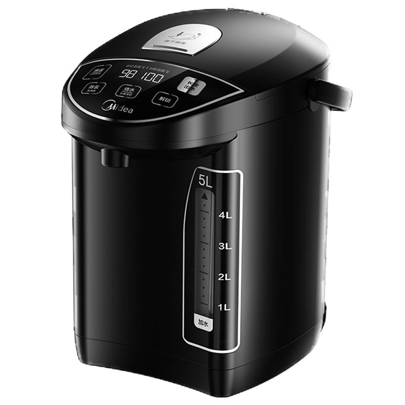 Midea/美的恒温壶电热水瓶家用保温一体烧水壶304不锈钢5升大容量