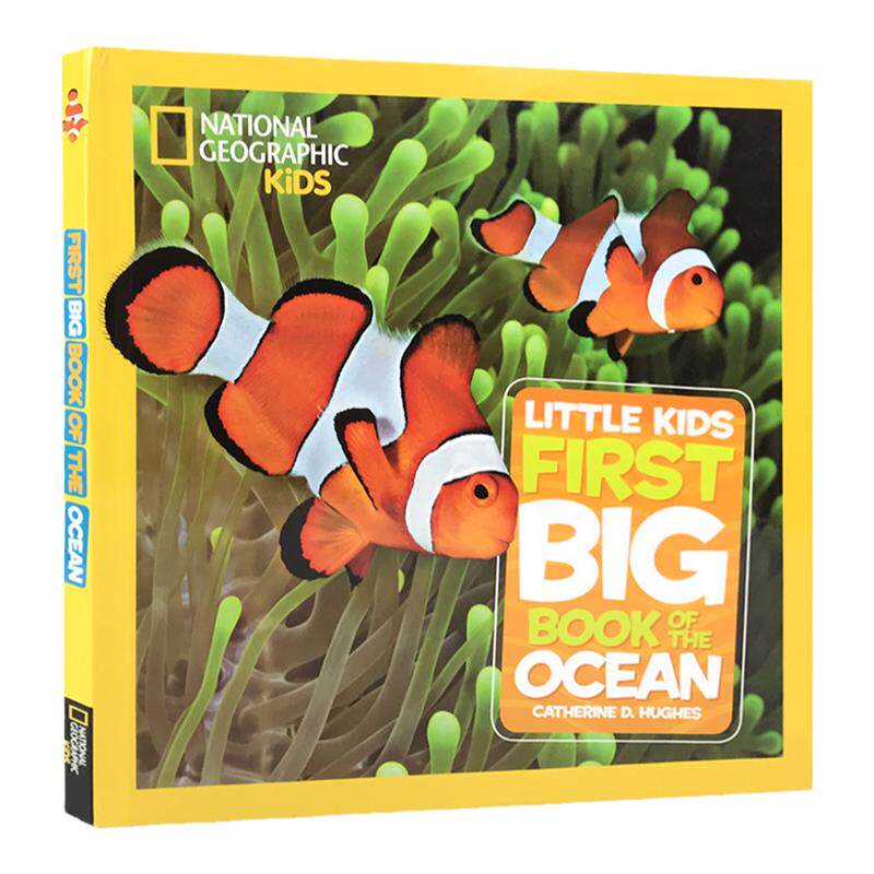 英文原版进口美国国家地理少儿百科 Little Kids First Big Book of the Ocean启蒙5-6-7-8-9-10岁儿童认知海洋动物科普大开本