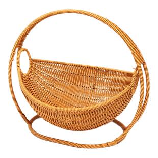 摇篮猫窝藤编小猫秋千吊床猫咪吊篮悬挂式编织篮子摇篮椅宠物窝