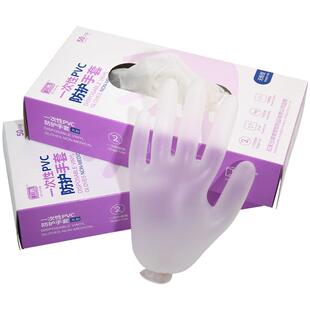 一次性手套纹绣美容PVC半透明手指套纹眉漂唇大小号美发护理专用