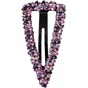 韩版抖音网红奥登水钻彩钻三角形BB夹掰夹子边夹刘海夹发夹发饰